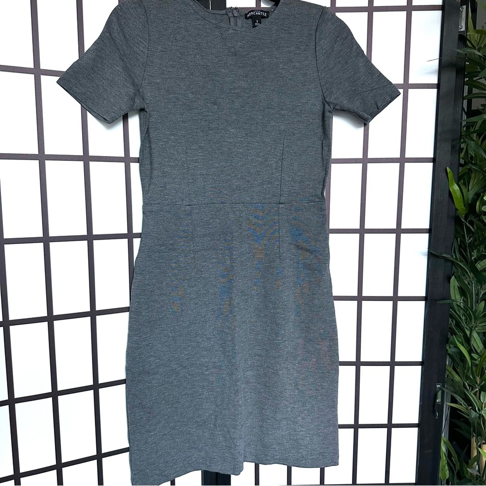J.Crew Mercantile Jersey Knit Sheath Dress Heather Grey